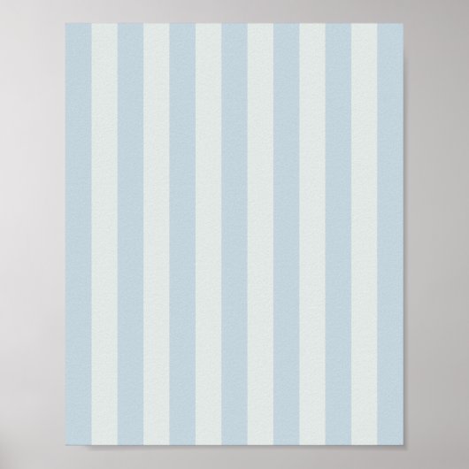 Poster Rayures bleu clair (Devant)