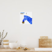 Poster Rayures contre points (Cuisine)