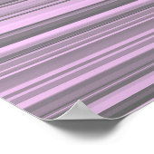 Poster Rayures Gris Violet (Coin)