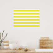 Poster Rayures jaunes (Cuisine)