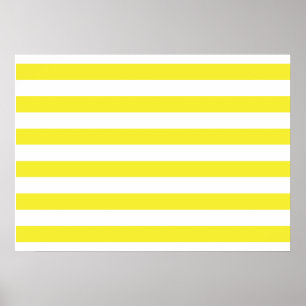 Poster Rayures jaunes
