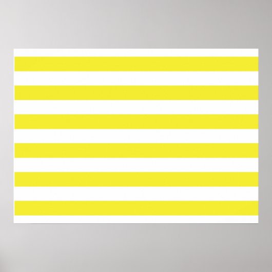 Poster Rayures jaunes (Devant)