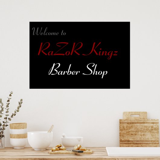 Poster RaZoR Kingz Barber Shop (Cuisine)