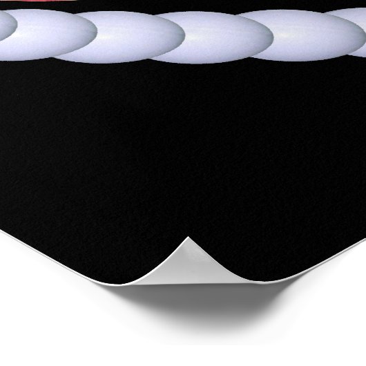 Poster RB Ping Pong Paddle Coeur (Coin)