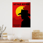 Poster Rdr2 Arthur Morgan (Cuisine)