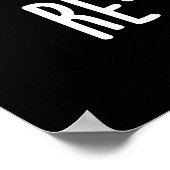 Poster Re-duck tion Funny Animal Canard Pun Dark BG (Coin)