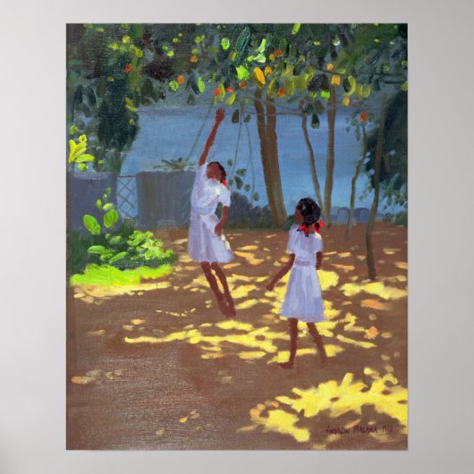 Poster Reaching for Oranges Bentota Sri Lanka 1998 (Devant)
