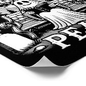 Poster Read In Peace Ghost Reading Books Funny Halloween (Coin)