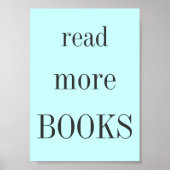 Poster Read More Books (Devant)