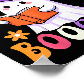 Poster Read More Books Ghost Reading Book Funny Teacher H (Coin)