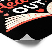 Poster Read Your Heart Out Funny Valentine Teacher Bookwo (Coin)