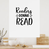Poster Reading art readers (Cuisine)