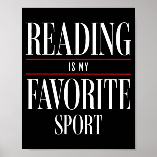 Poster Reading Is My Favorite Srt Book Lover Funny Saying (Devant)