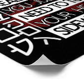 Poster Reading Japanese Is Easy Turn Head Sideways Funny  (Coin)