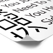 Poster Reading Japanese Is Really Easy Funny Sarcastic Qu (Coin)