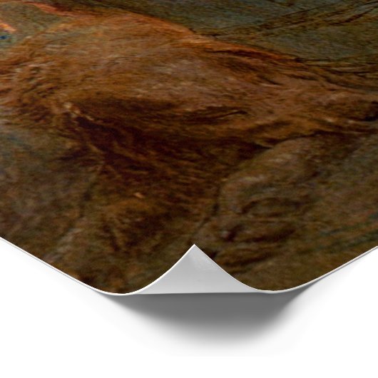 Poster Reading Newspaper by Candlelight (Coin)