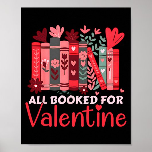 Poster Reading Teacher Valentines Day All Booked For Val  (Devant)