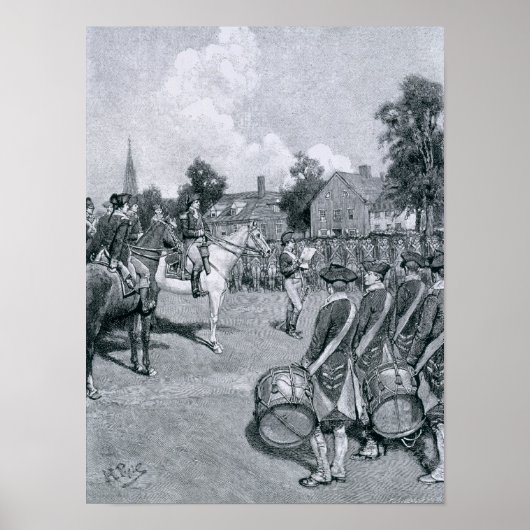 Poster Reading the Declaration before Washington's (Devant)