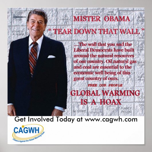 Poster Reagan. (Devant)