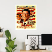 Poster REAGAN POUR LE PRÉSIDENT Campagne Vintage Publicit (Bureau à domicile)