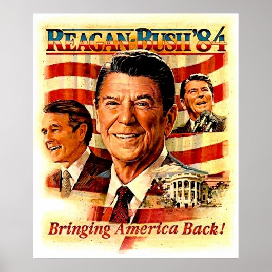Poster REAGAN POUR LE PRÉSIDENT Campagne Vintage Publicit (Devant)