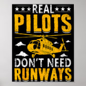 Poster Real Lots Don't Need Runways  (Devant)