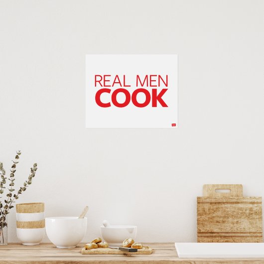 Poster Real Men Cook (Cuisine)