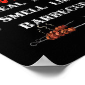 Poster Real Men Smell Like Byrbecue - Bbq Smoker Byrbecue (Coin)