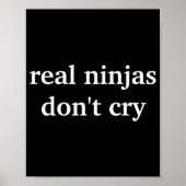 Poster Real Ninjas Dont Cry  (Devant)