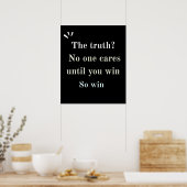 Poster "Real Ones Act" Motivational Quote  (Cuisine)