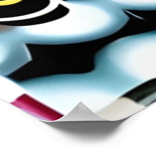 Poster Realigned in Memphis Design (Coin)