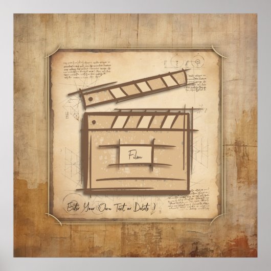 Poster réalisateur, acteur, réalisateur idée cadeau (Devant)