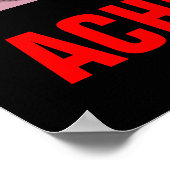 Poster Réalisation Baseball Inspiration Motivationnelle (Coin)