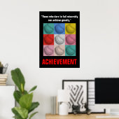 Poster Réalisation Baseball Inspiration Motivationnelle (Bureau à domicile)