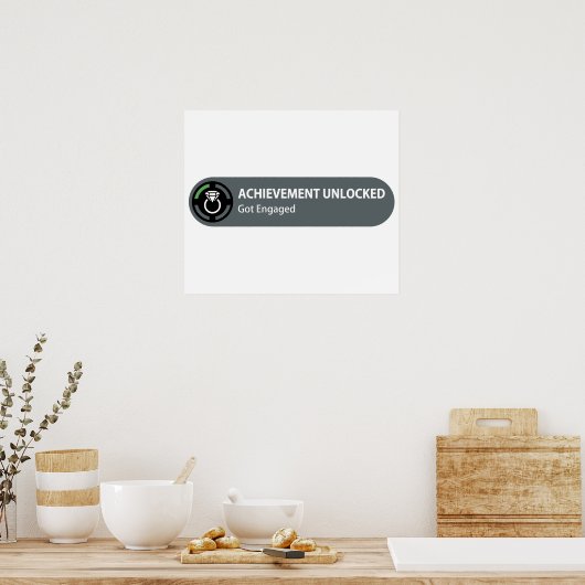 Poster Réalisation déverrouillée - Vous êtes engagé (Cuisine)