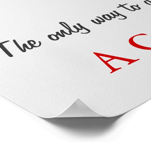 Poster Réalisation Motivation Baseball (Coin)