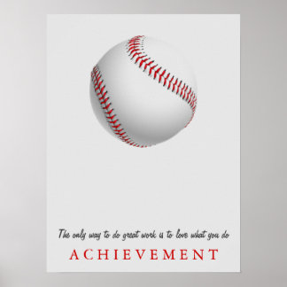 Poster Réalisation Motivation Baseball