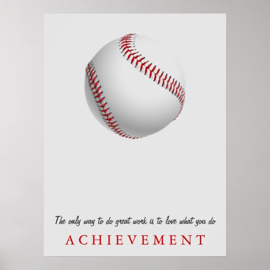 Poster Réalisation Motivation Baseball (Devant)