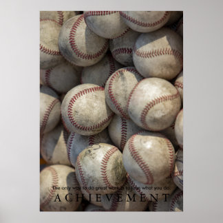 Poster Réalisation Motivation Baseball