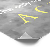 Poster Réalisation Motivation Baseball (Coin)