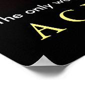 Poster Réalisation Motivation Flaming Baseball (Coin)