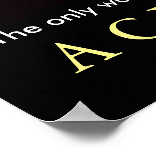 Poster Réalisation Motivation Flaming Baseball (Coin)