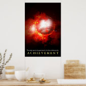 Poster Réalisation Motivation Flaming Baseball (Cuisine)