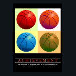 Poster Réalisation Motivationnelle Basketball Pop Art<br><div class="desc">Sport Thème Numériquement Edited Art - Basketball Poster Imprimer - Digital Comic Style Artwork - College Pop Art - Computer Images - La seule façon de faire un grand travail est d'aimer ce que vous faites.</div>