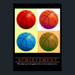 Poster Réalisation Motivationnelle Basketball Pop Art<br><div class="desc">Sport Thème Numériquement Edited Art - Basketball Poster Imprimer - Digital Comic Style Artwork - College Pop Art - Computer Images - La seule façon de faire un grand travail est d'aimer ce que vous faites.</div>