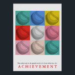 Poster Réalisation Motivationnelle Retro Baseball Pop Art<br><div class="desc">Sport Thématique Numériquement Edited Art - Poster de baseball Imprimer - Dessin de style comique numérique - Art Pop College - Images d'ordinateur - La seule façon de faire un grand travail est d'aimer ce que vous faites.</div>