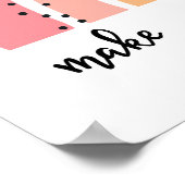 Poster Réalisez vos rêves Arc-en-ciel (Coin)