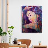 Poster Réalisme Abstrait Femme Portrait Street Art