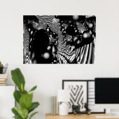 Poster Réalité Illusoire (Bureau à domicile)
