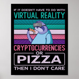 Poster Réalité Virtuelle Vr Réalité Augmentée Ar Pizza Ad